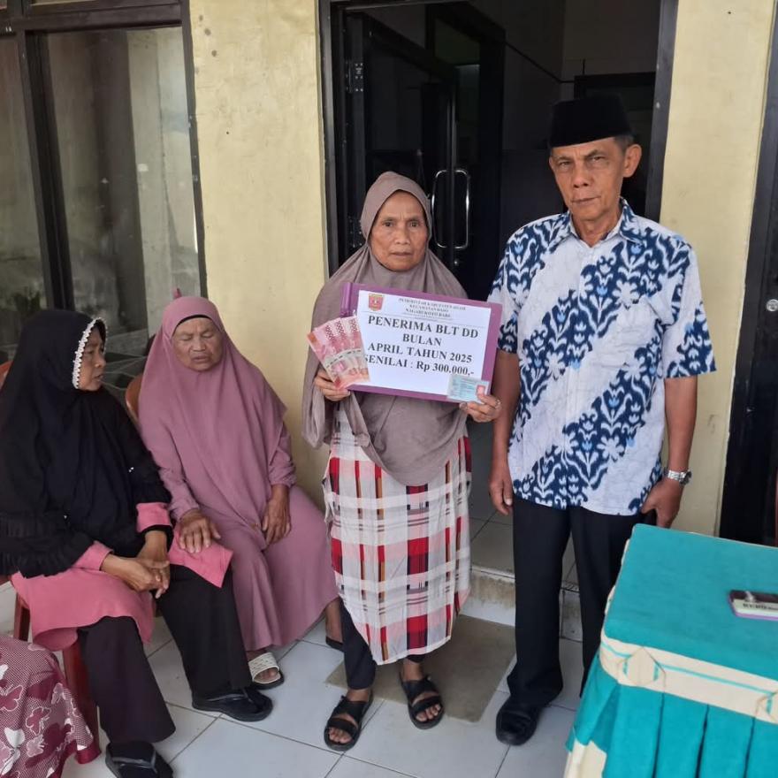 Penyaluran Bantuan Langsung Tunai (BLT) Dana Desa Bulan April Tahun 2025